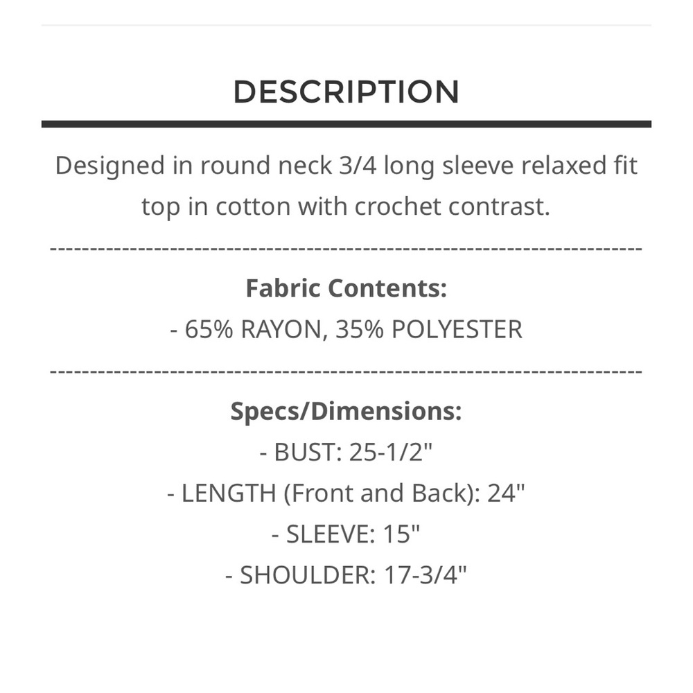 BP214-7⭐️POL pretty White Lace sleeve Top w/amazing sheer lace details! - Picture 6 of 6